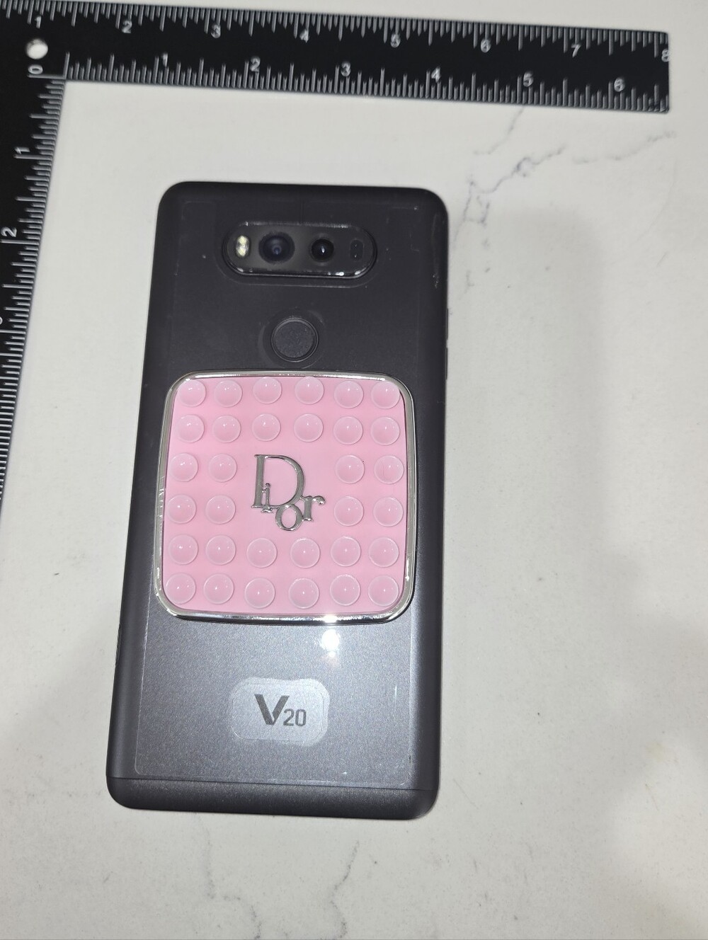 Pink Suction Phone Grip Accessory